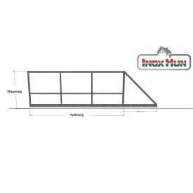 Úszókapu vázszerkezet 3,6-4,5 méterig