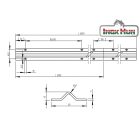 V profil Laufschiene für Schiebetor 3 meter