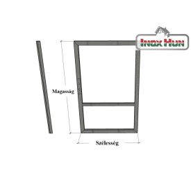 Kiskapu vázszerkezet 