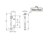 Portálzár 40 x 90 mm 