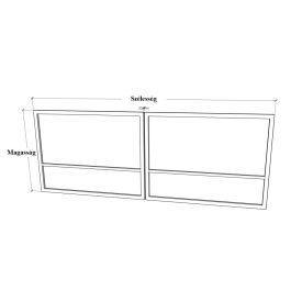 Kétszárnyú nyíló kapu vázkeret