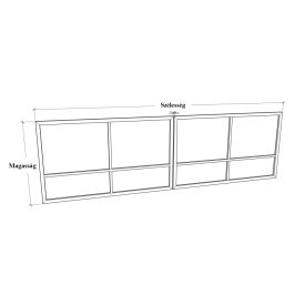 Kétszárnyú nyíló kapu keret