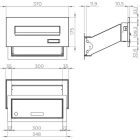 Einbau Briefkasten in antracit