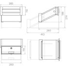 Einbau Briefkasten in schwarz