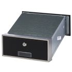 Einbau Briefkasten in schwarz