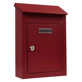 Briefkasten Befestigung an der Wand, rot