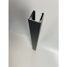 Alu kerítés rejtett rögzítésű profil Antracit