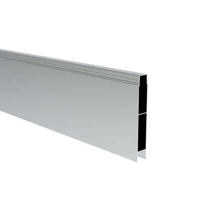 Alu Kerítésléc zárt 120x20 Natúr 600 cm