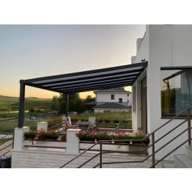 Pergola, polikarbonáttal 700x400 cm