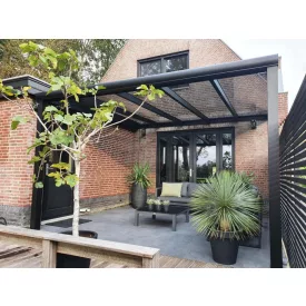 Pergola teraszra üveggel 5x3,5 méter