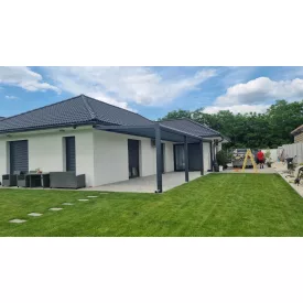 Pergola üveggel 9x3 méter
