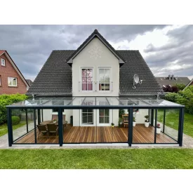 Pergola üveggel 12x4 méter